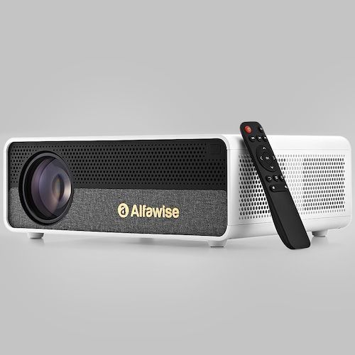 Alfawise Q9 BD1080P HD 4K Smart Home Projector with 40 - 300 inch Mirroring 
Screen High Brightness