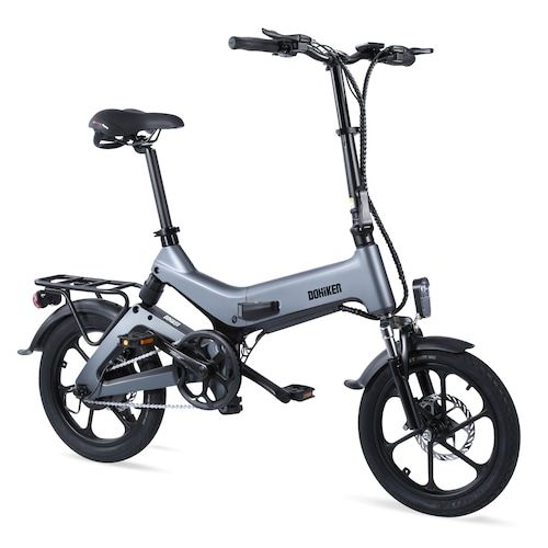 Dohiker 16 Inch Electric Bike Removable 7.5AH Lithium-Ion Battery 250W 
Motor Full Suspension Folding Commuter E-bike