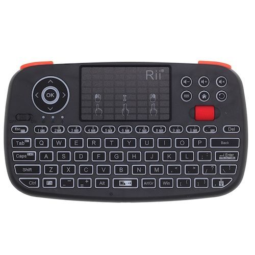 Rii RT726 Bluetooth 2.4Ghz Dual Mode Mini Wireless Keyboard Air Mouse With 
Touchpad