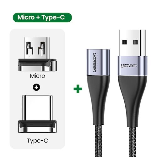 UGREEN Magnetic Charge Cable Fast Charging USB Type C Cable Magnet Micro 
USB Data Charging Wire Mobile Phone Cable USB Cord