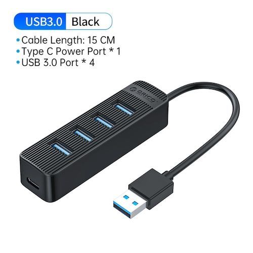 ORICO 4/7 Port USB 3.0 HUB With Type C Power Supply Port For PC Laptop 
Computer Accessories ABS USB Splitter USB3.0 OTG Adapter