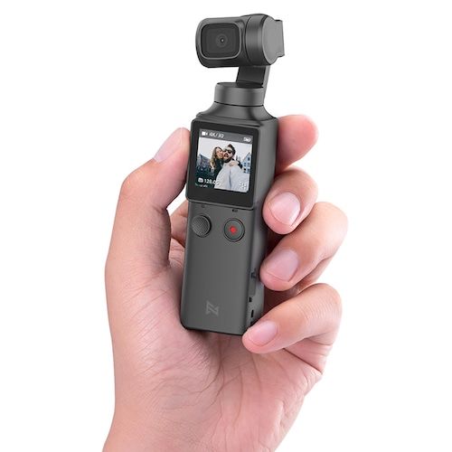 FIMI PALM 3-Axis 4K HD Handheld Gimbal Camera Pocket Stabilizer 128° Super Wide Angle Anti-shake Shoot Smart Track Built-in Wi-Fi Bluetooth Remote Control ( Xiaomi Ecosystem Product ) - Black