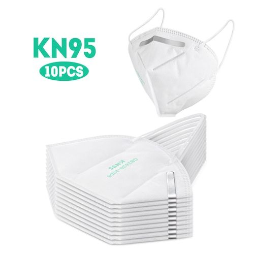 10PCS High-closed KN95 Masks Dustproof Professional Protection for Slit 
Splash PM2.5 Comfortable Elastic Earloop Type