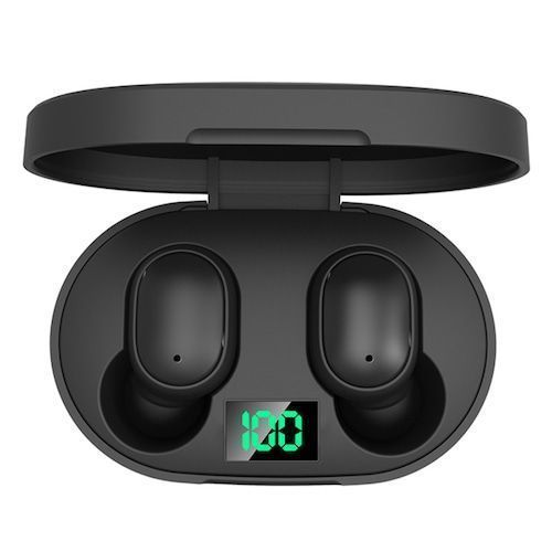 Elephone Elepods 1 Digital Display TWS Bluetooth 5.0 Wireless Earbuds Hi-Fi Sound Quality Headphones with Charging Compartment - Black