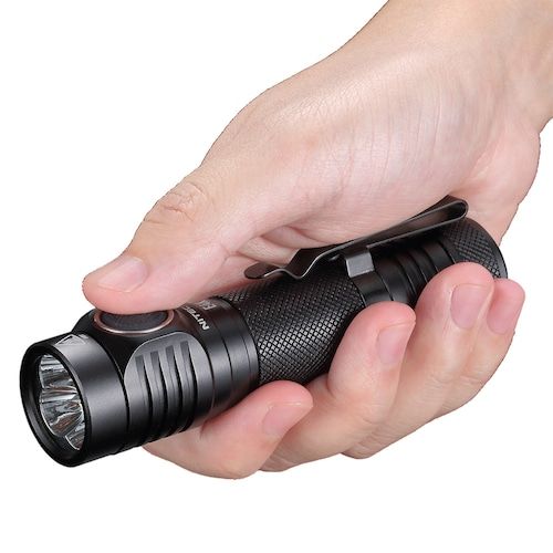 NITECORE E4K Pocket Small Straight Flashlight 4400LM - Black