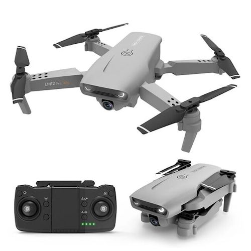 Y535 Folding GPS Drone Aerial Photography Double Camera HD 4K Remote Control Aircraft Four Axis - Gray 4k dual camera GPS positioning + optical flow version