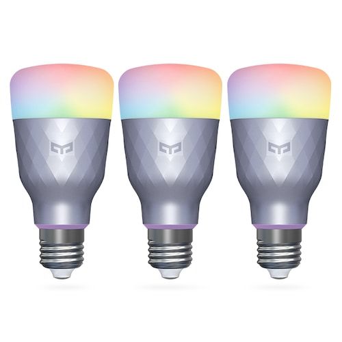 Yeelight 1SE E27 6W RGBW AC 100 - 240V Smart LED Bulb Colourful Light Version - White 3PCS   （entrepot EU）