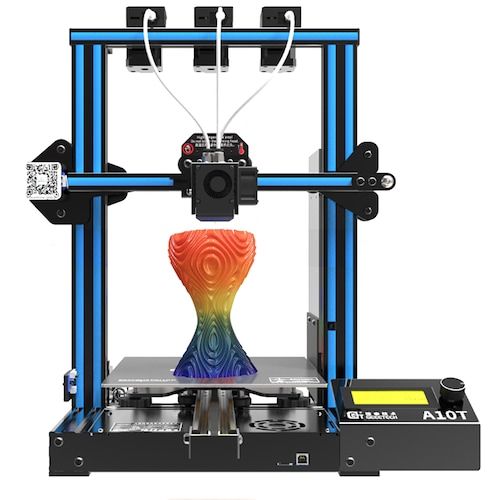 Geeetech A10T Three-color 220 * 220 * 250mm Print Area FDM 3D Printer