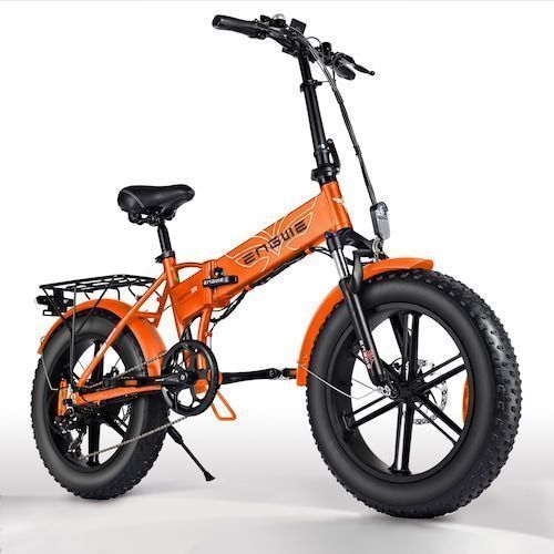 ENGWE EP-2 500W Folding Fat Tire Electric Bike with 48V 12.5Ah Lithium-ion Battery - Orange Germany  （entrepot EU） 3%commissions