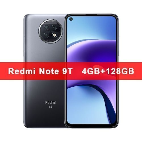 WORLD PREMIERE In Stock Xiaomi Redmi Note 9T 5G NFC 4GB 64GB / 128G Global Version smartphone with dual 5G SIM cards 5000mAh - 4GB 128GB Black Official Standard