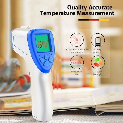 Non-contact Infrared Thermometer 0.5s Fast Reading 0.2℃ Accuracy LED HD 
Display Fever Alarm