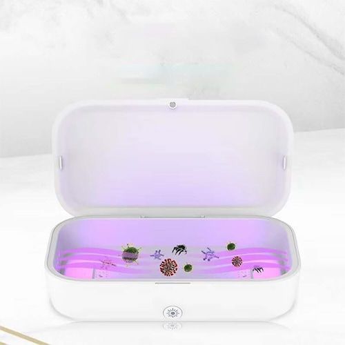 UV Sterilization Box Mobile Phone Wireless Charging Case Ultraviolet Ozone 
Disinfection Box Aromatherapy Machine for Smartphone Jewelry