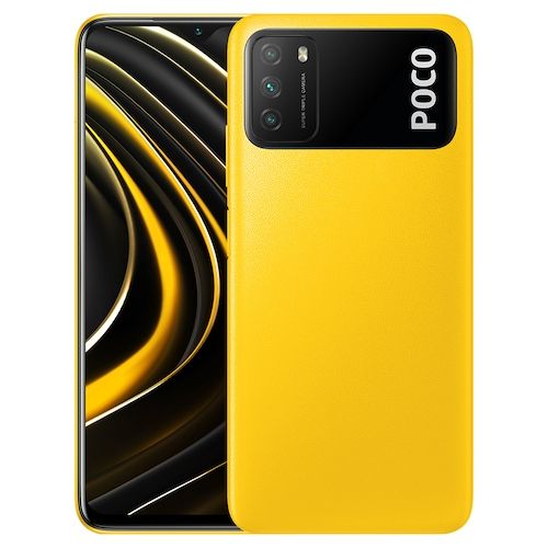 Xiaomi Poco M3 4G Smart Phone Media Qualcomm Snapdragon 662 6.53 Inch Screen Triple Camera 48MP + 2MP + 2MP 6000mAh Battery - Yellow 4 + 64GB (ES FR IT DE Only)