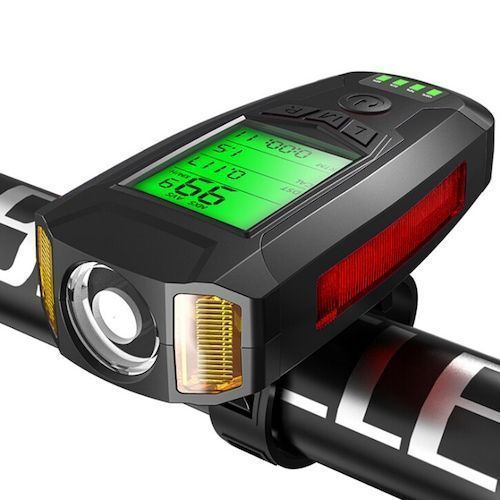Anti-glare Bicycle Light Smart Stopwatch Speaker Anti-theft Lamp