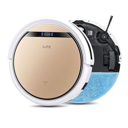 ILIFE V5sPro Robot Vacuum Cleaner Vacuum Wet Mopping Pet Hair and Hard 
Floor Automatic Powerful Suction Ultra Thin Disinfection