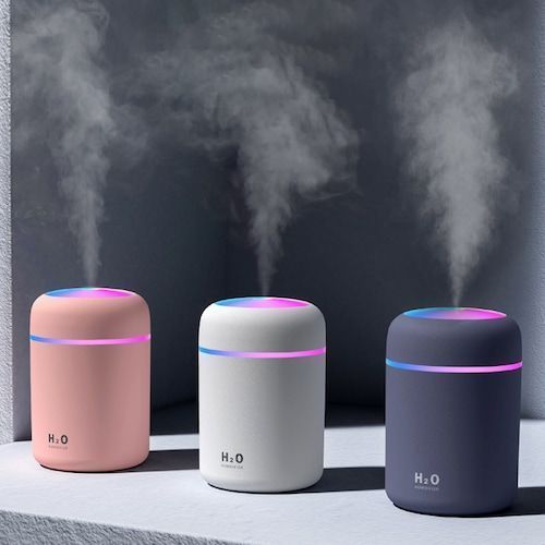 DQ-107 LED Colorful Cup Humidifier Light Colorful Rotating Nightlight Home Office Car Mini USB Humidifier
