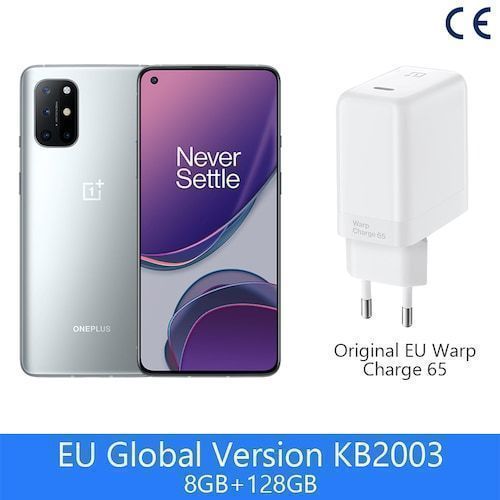 Global Version OnePlus 8T 8 T 8GB 128GB OnePlus Official Store Snapdragon 
865 5G Smartphone 120Hz AMOLED Fluid Screen 48MP 65W0