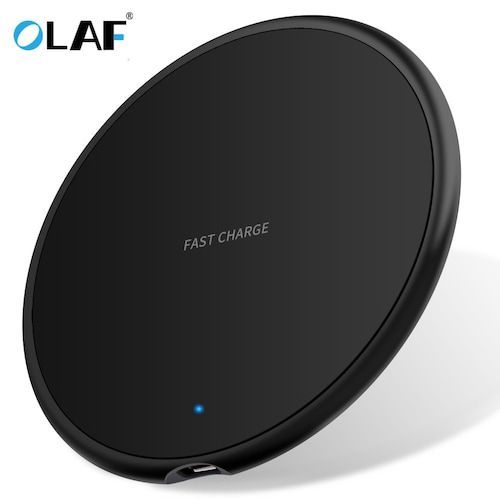 OLAF 10W Ultrathin Round Intelligent Fast Wireless Charger for iPhone 
Huawei Xiaomi Phones
