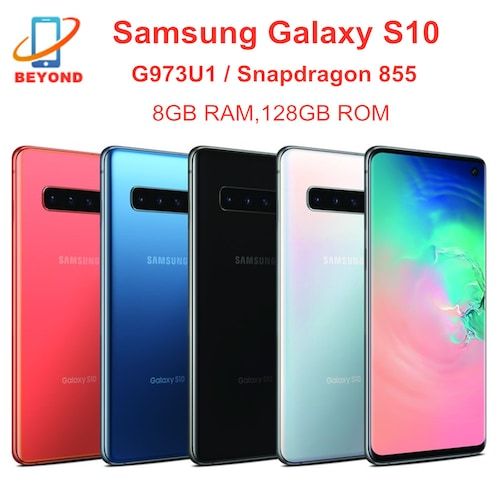Samsung Galaxy S10 G973U G973U1 8GB RAM 128GB ROM Octa Core Snapdragon 855 
Cellphone NFC 4G LTE Original Unlocked Mobile Phone
