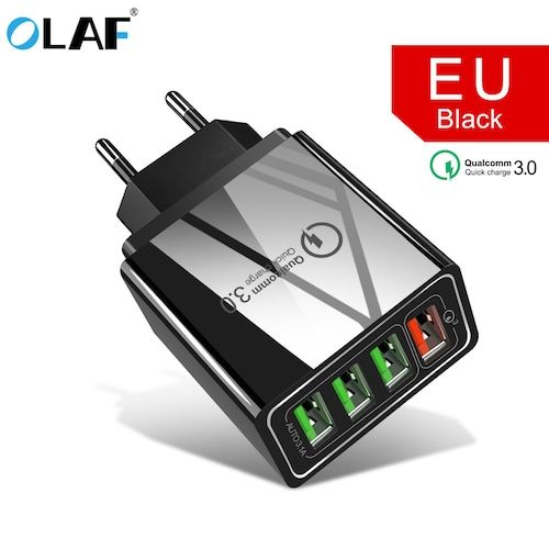 OLAF 3.0 USB Charger QC3.0 Fast Charging Mobile Phone Charger for iPhone 
Samsung Xiaomi mi note 10