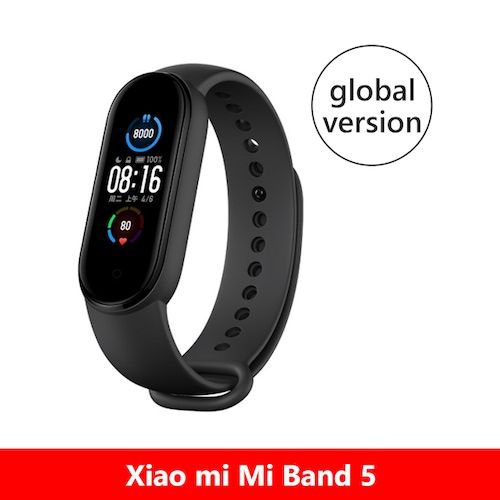 Original Band 5 Global Version 9 Languages Smart Miband Screen Bracelet 
Heart Rate Fitness Sport Bluetooth Wristband