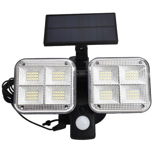 Double Head 100LED Solar Wall Light Split Solar Garden Lamp Outdoor 
Waterproof Human Body Induction Lamp