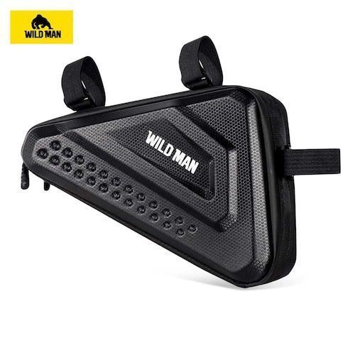 WILD MAN MTB Front Frame Bicycle Bag Mount Top Tube Triple-cornered Pouch 
EVA Hard Shell Phone Case Cycling Accessories