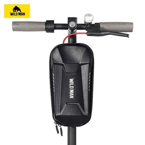 WILD MAN Front Hanging Scooter Storage Bag EVA Bicycle Handlebar Cycling 
Pouch for Carrying Charger Accessories