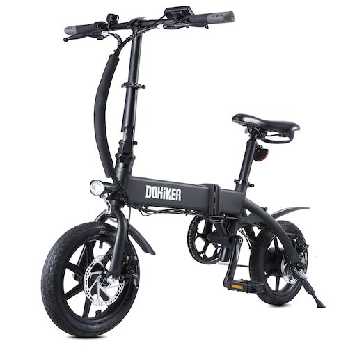DOHIKER Folding Electric Bicycle 250W Collapsible Electric Commuter Bike 
with 14 Wheels 36V 10Ah Rechargeable Lithium-ion Battery LED Headlight