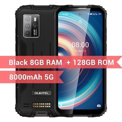OUKITEL WP10 5G Rugged SmartPhone Global Version 8GB 128GB 8000mAh Mobile 
Phone 6.67inch FHD+ MeditaTek 48MP Quad Camera Phone