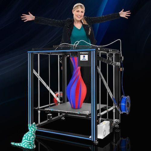 Tronxy X5SA-500-2E Large Size500X500X600MM 2209 Drive 3d-printer Dual 
Extruders High Precision Touch Screen DIY Can Print Face Sheild
