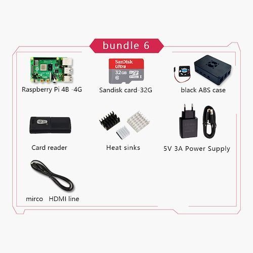 New Original Official Raspberry Pi 4 Model B RAM 2G4G8G 4 Core 1.5Ghz 4K 
Micro HDMI Pi4B 3 Speed than Raspberr Pi 3B+