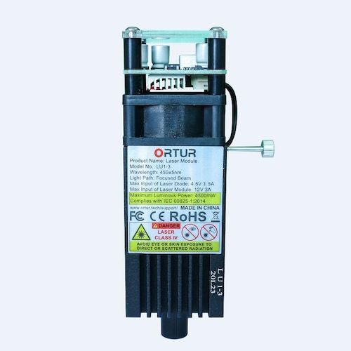 ORTUR LU1-4 20W Fixed Focus Laser Module for Laser Master/Laser Master 2/ Alfawise C40 Laser Master 2 Engraving Machine Use Cutting Faster and Better