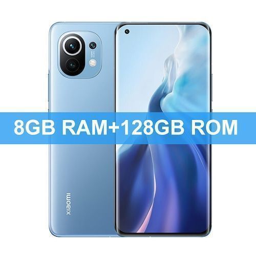 Global Version Xiaomi Mi 11 Smartphone 8GB RAM 128GB ROM Snapdragon 888 Octa Core 55W Fast Charge 120Hz AMOLED