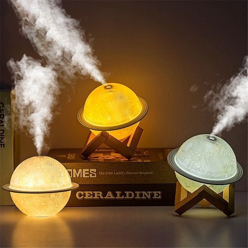 Planet Lamp Humidifier Moon Led Night Lamp USB New Strange Atmosphere Lamp 
Humidifier Two In One
