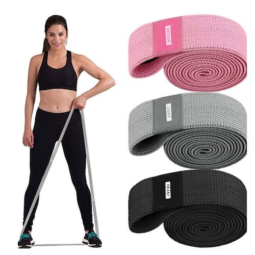 Sports Yoga Long Beauty Back Knitted Auxiliary Stretch Band Fitness Training Resistance Open Shoulder Stretch Band 3PCS - Multi-C