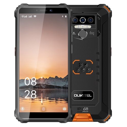 OUKITEL WP5 IP68 Waterproof Smartphone 8000mAh Android 10.0 Triple Camera 
Face/Fingerprint ID 5.5 inches 4GB 32GB Mobile Phones